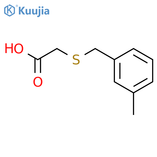 2-{(3-methylphenyl)methylsulfanyl}acetic Acid structure
