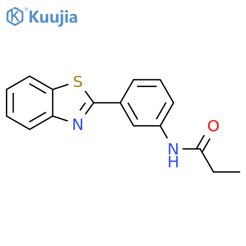 N-3-(1,3-benzothiazol-2-yl)phenylpropanamide structure