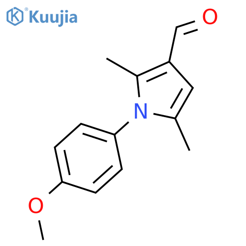 1-(4-Methoxyphenyl)-2,5-dimethyl-1H-pyrrole-3-carbaldehyde structure