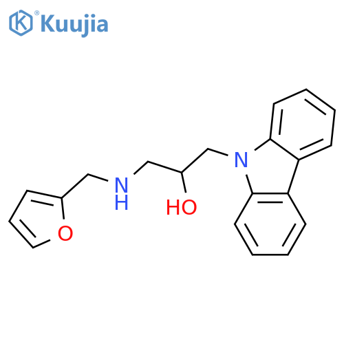 1-(9H-Carbazol-9-yl)-3-((furan-2-ylmethyl)amino)propan-2-ol structure