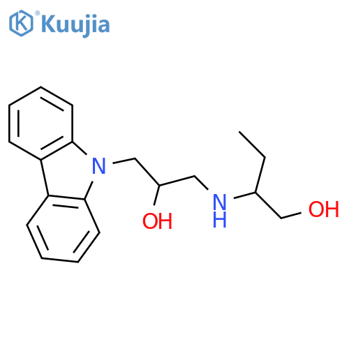 2-{3-(9H-carbazol-9-yl)-2-hydroxypropylamino}butan-1-ol structure