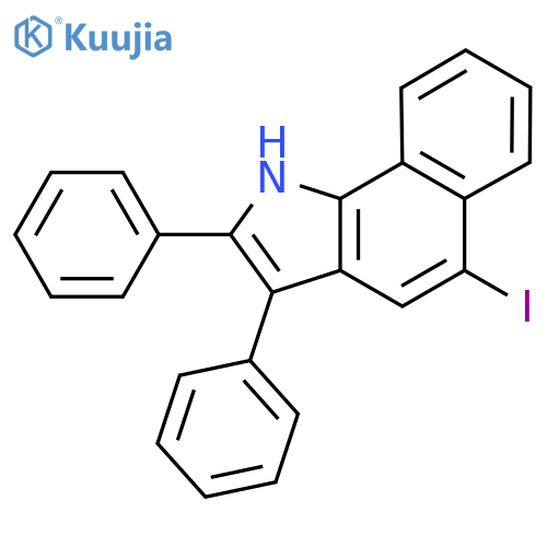 5-iodo-2,3-diphenyl-1H-benzogindole structure