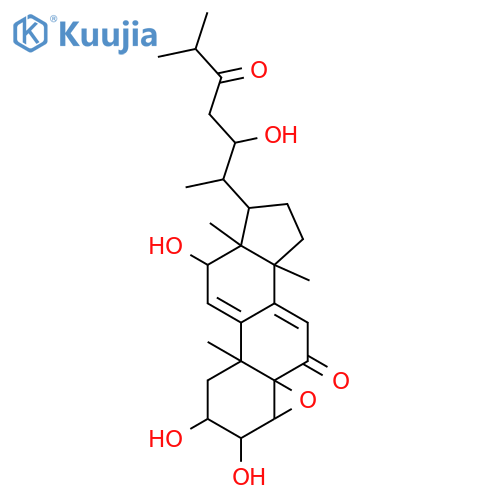 4,5-Epoxy-2,3,12,22-tetrahydroxy-14-methylcholesta-7,9(11)-diene-6,24-dione; (2β,3α,4β,5β,12β,22R)-form structure