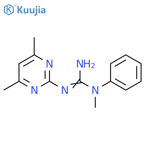 N'-(4,6-Dimethylpyrimidin-2-yl)-N-methyl-N-phenylguanidine structure