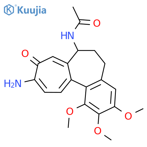 N-(10-Amino-1,2,3-trimethoxy-9-oxo-5,6,7,9-tetrahydro-benzo[a]heptalen-7-yl)-acetamide structure