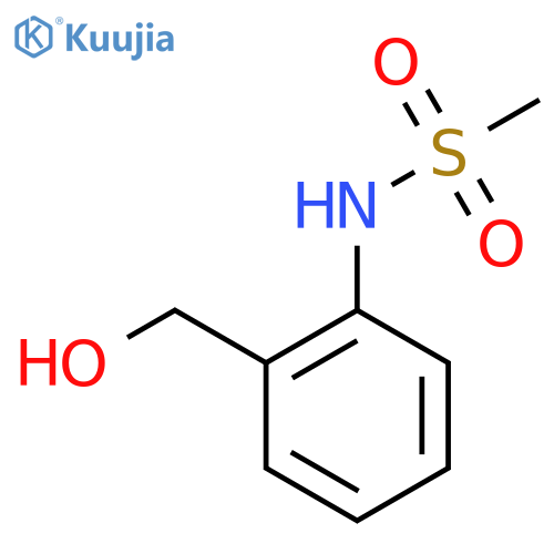 N-2-(hydroxymethyl)phenylmethanesulfonamide structure