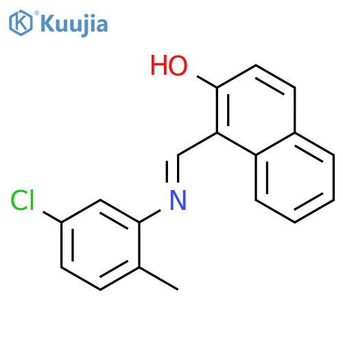 1-(5-CHLORO-O-TOLYLIMINOMETHYL)-2-NAPHTHOL structure
