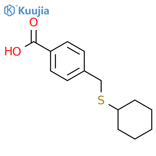 4-(Cyclohexylthio)methylbenzoic acid structure