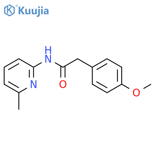2-(4-methoxyphenyl)-N-(6-methylpyridin-2-yl)acetamide structure