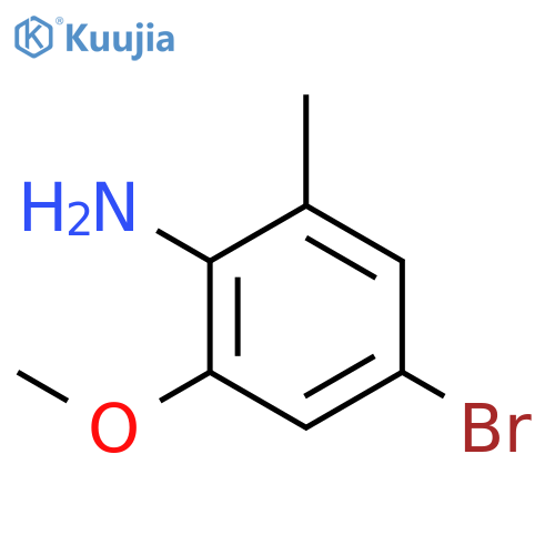 4-Bromo-2-methoxy-6-methylaniline structure