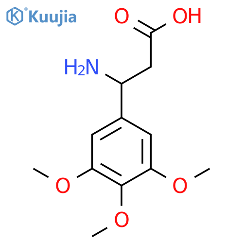 3-Amino-3-(3,4,5-trimethoxyphenyl)propanoic Acid structure