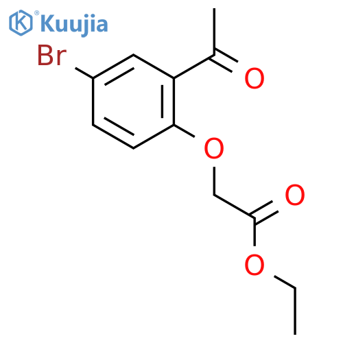 Acetic acid, (2-acetyl-4-bromophenoxy)-, ethyl ester structure