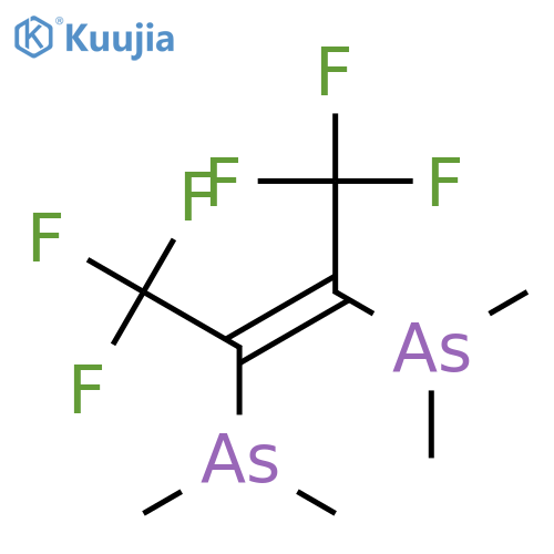 Arsine, [(1Z)-1,2-bis(trifluoromethyl)-1,2-ethenediyl]bis[dimethyl- structure