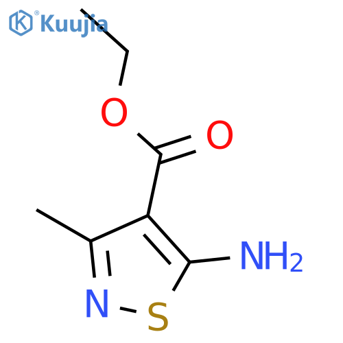 Ethyl 5-amino-3-methylisothiazole-4-carboxylate structure