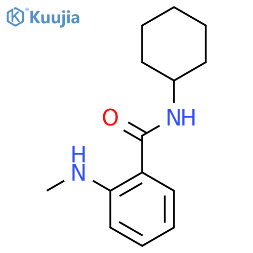 N-Cyclohexyl-2-(methylamino)benzamide structure