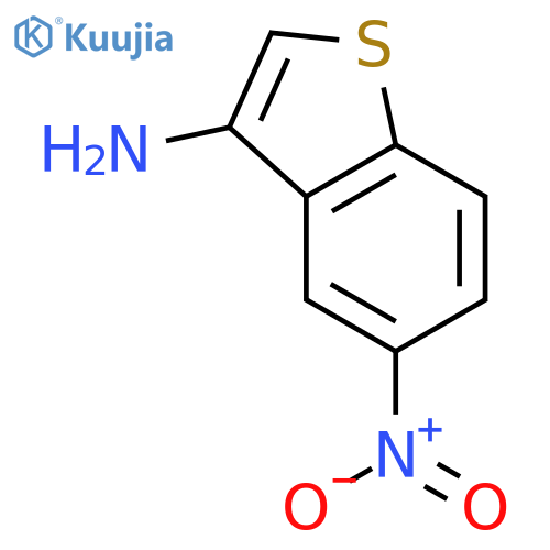 Benzo[b]thiophen-3-amine, 5-nitro- structure