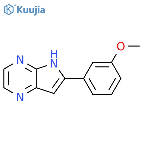 4H-Pyrrolo[2,3-b]pyrazine, 6-(3-methoxyphenyl)- structure