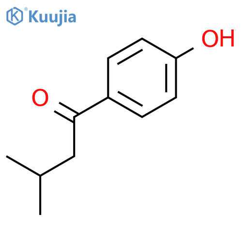 1-(4-hydroxyphenyl)-3-methylbutan-1-one structure