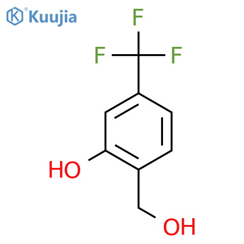 2-(Hydroxymethyl)-5-(trifluoromethyl)phenol structure