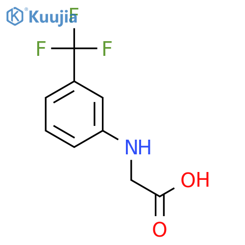 2-[3-(trifluoromethyl)anilino]acetic Acid structure