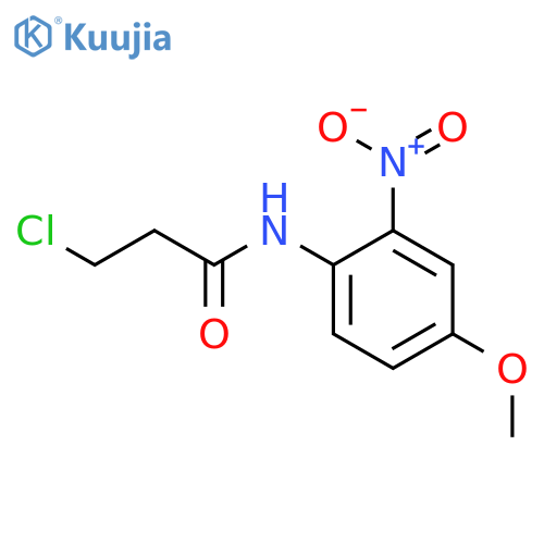 3-chloro-N-(4-methoxy-2-nitrophenyl)propanamide structure