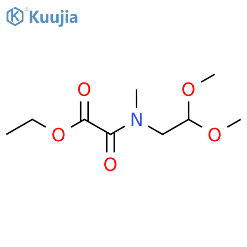 ethyl [(2,2-dimethoxyethyl)(methyl)carbamoyl]formate structure