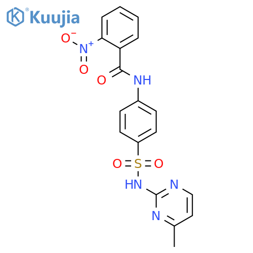 N-{4-(4-methylpyrimidin-2-yl)sulfamoylphenyl}-2-nitrobenzamide structure