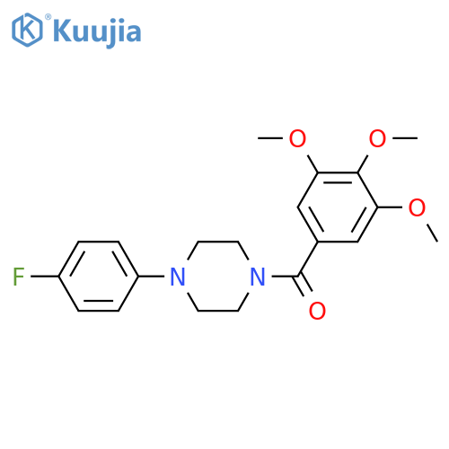 1-(4-fluorophenyl)-4-(3,4,5-trimethoxybenzoyl)piperazine structure