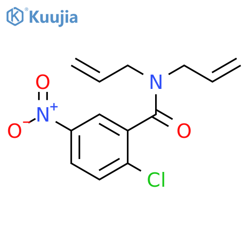 2-chloro-5-nitro-N,N-bis(prop-2-en-1-yl)benzamide structure