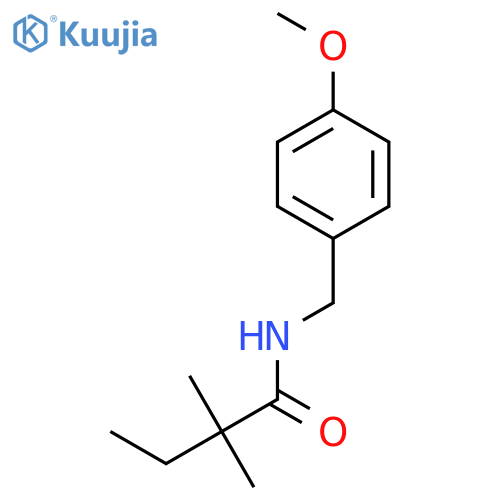 N-(4-methoxybenzyl)-2,2-dimethylbutanamide structure