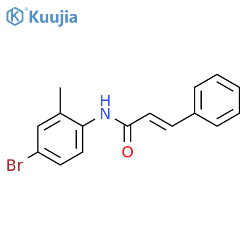 N-(4-bromo-2-methylphenyl)-3-phenylprop-2-enamide structure