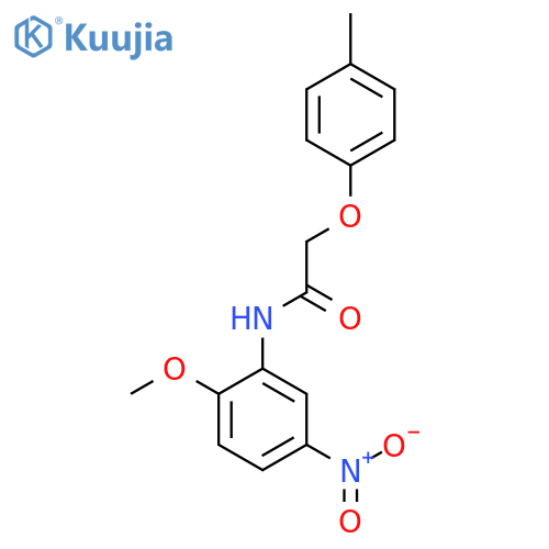 N-(2-methoxy-5-nitrophenyl)-2-(4-methylphenoxy)acetamide structure