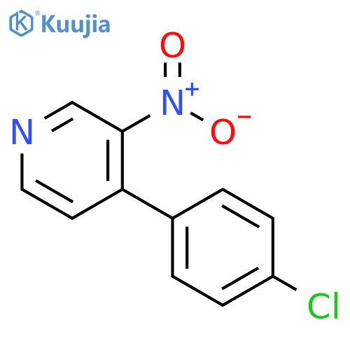 Pyridine, 4-(4-chlorophenyl)-3-nitro- structure