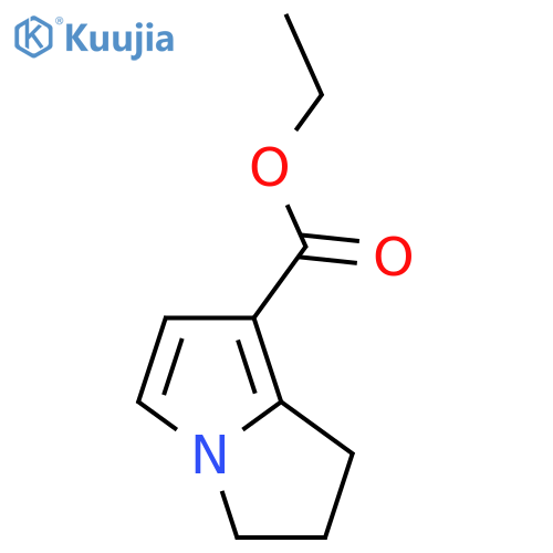 2,3-dihydro-1H-Pyrrolizine-7-carboxylic acid ethyl ester structure