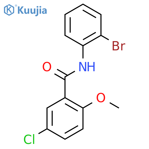N-(2-Bromophenyl)-5-chloro-2-methoxybenzamide structure