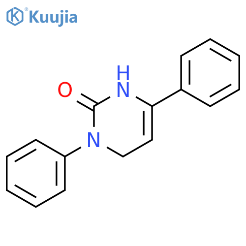 2(1H)-Pyrimidinone,3,6-dihydro-1,4-diphenyl- structure