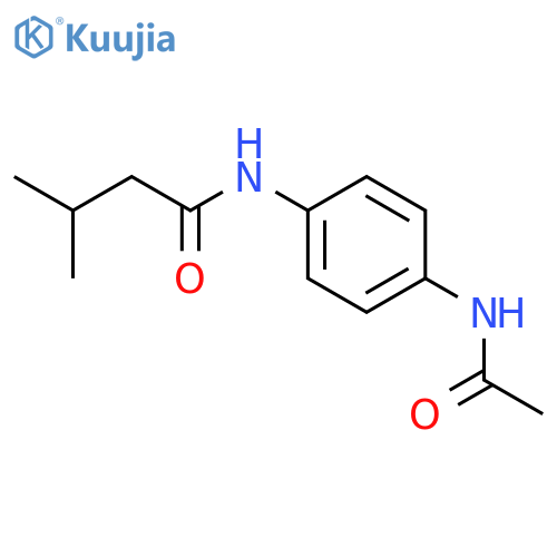 N-(4-acetamidophenyl)-3-methylbutanamide structure