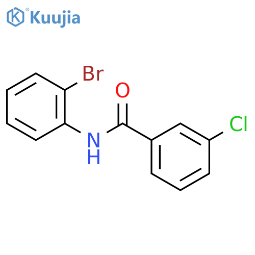 N-(2-bromophenyl)-3-chlorobenzamide structure