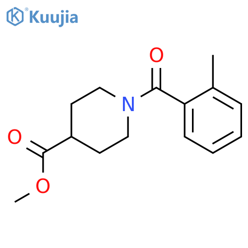 Methyl 1-(2-methylbenzoyl)piperidine-4-carboxylate structure
