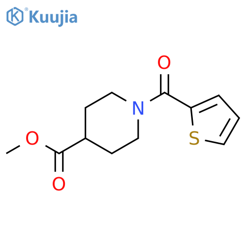 Methyl 1-(thiophene-2-carbonyl)piperidine-4-carboxylate structure