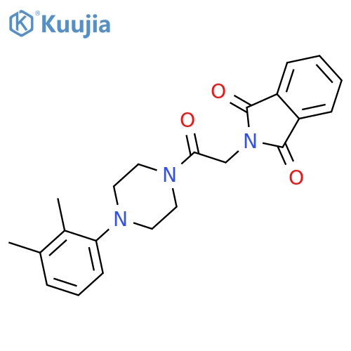 <br>2-{2-[4-(2,3-Dimethyl-phenyl)-piperazin-1-yl]-2-oxo-ethyl}-isoindole-1,3-di one structure
