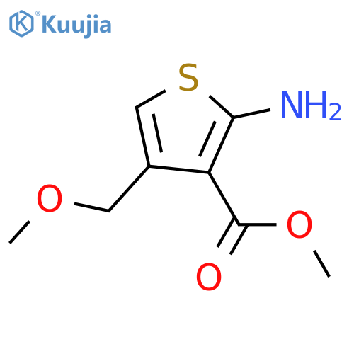methyl 2-amino-4-(methoxymethyl)thiophene-3-carboxylate structure