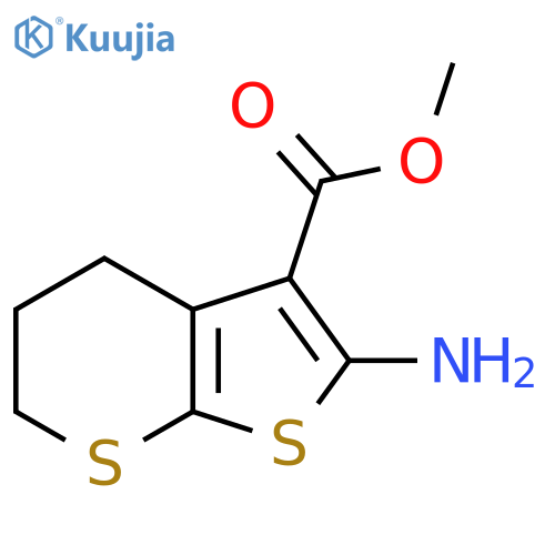 methyl 2-amino-4H,5H,6H-thieno[2,3-b]thiopyran-3-carboxylate structure
