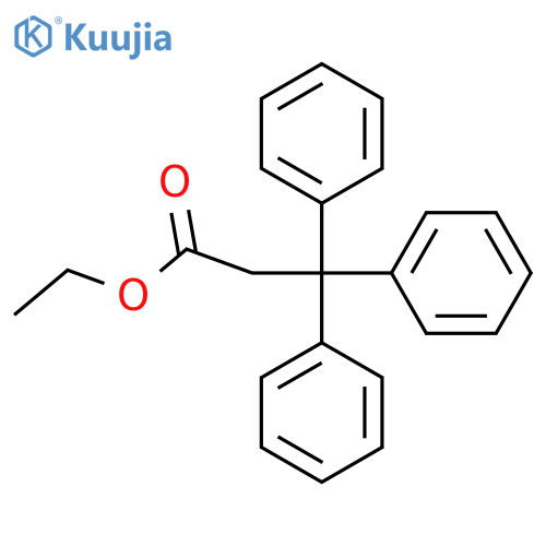 Ethyl 3,3,3-triphenylpropanoate structure