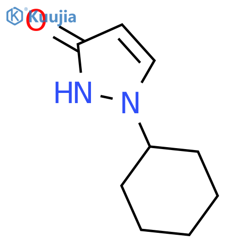 3H-Pyrazol-3-one, 1-cyclohexyl-1,2-dihydro- structure