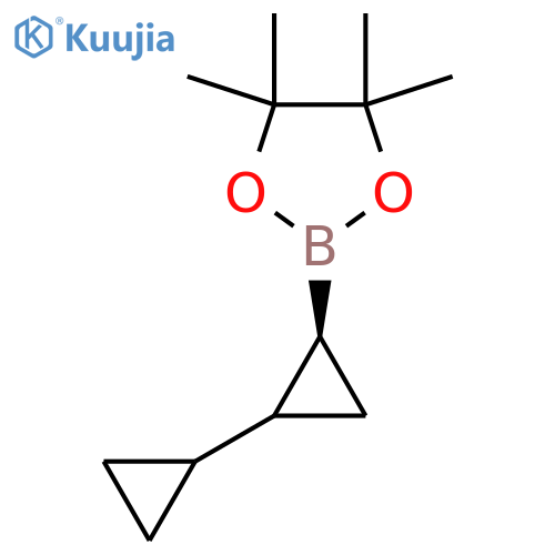rac,Trans-1-Cyclopropyl-cyclopropyl-2-boronic Acid Pinacol Ester structure