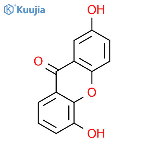2,5-dihydroxy-9H-xanthen-9-one structure