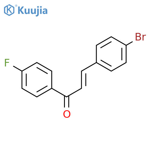 3-(4-bromophenyl)-1-(4-fluorophenyl)prop-2-en-1-one structure