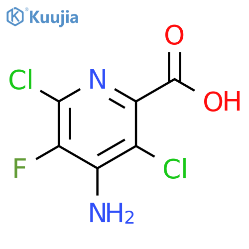 2-Pyridinecarboxylic acid, 4-amino-3,6-dichloro-5-fluoro- structure