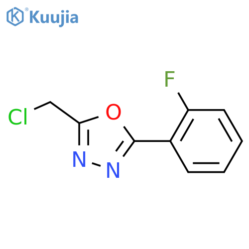 2-(Chloromethyl)-5-(2-fluorophenyl)-1,3,4-oxadiazole structure